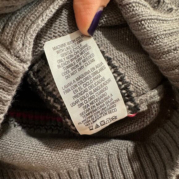 NEW Toughskins Llama Fair Isle Cardigan, Sz 18mo (12-24A) - Picture 7 of 7